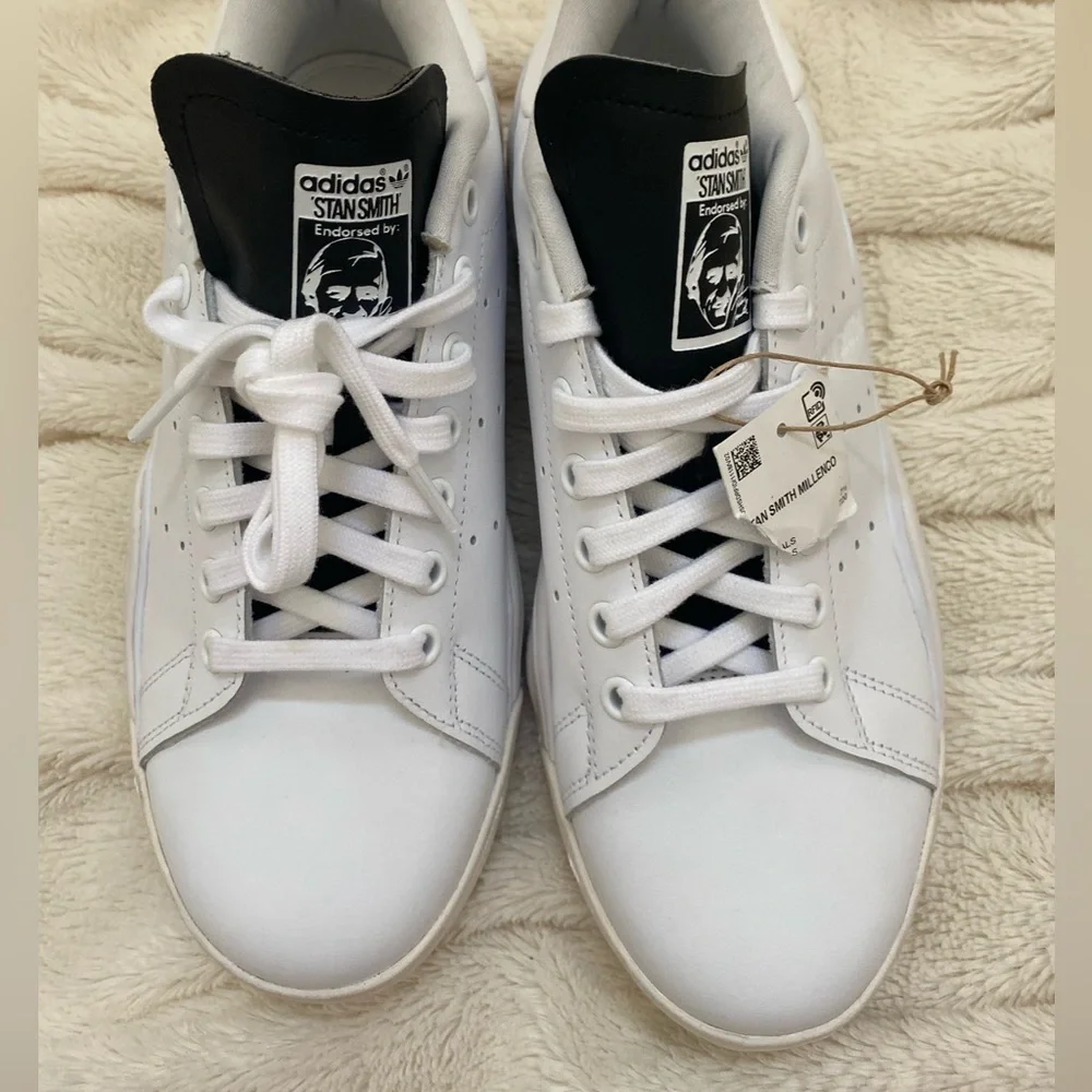 Adidas Stan Smith Millencon white black women’s sneakers - Picture 3 of 10